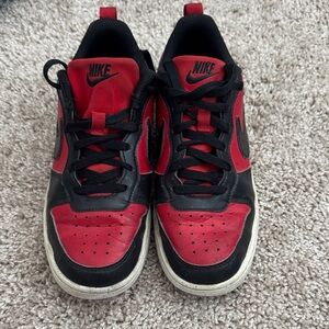 Nike Black and Red Athletic Shoes